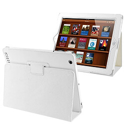 Wewoo Smart Cover blanc pour iPad 2 / 3 / 4 Cuir pliant de qualité Litchi de haute avec fonction veille / réveil et support