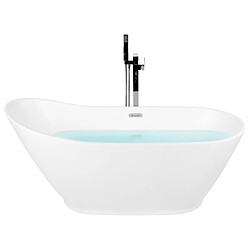 Beliani Baignoire îlot blanche 170 x 75 cm LONDRINA