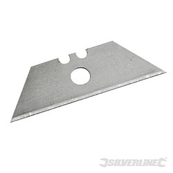 Silverline 10 lames avec trou central pour cutters et grattoirs 0,5 mm