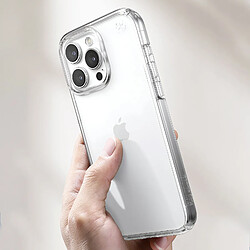 Speck Coque pour iPhone 15 Pro Antichute 4m Presidio Perfect-Clear Transparent pas cher