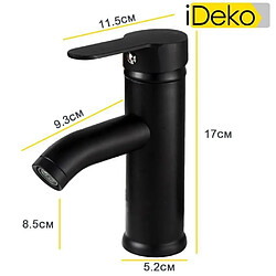 Acheter iDeko® Robinet de lavabo mélangeur robinet salle de bain standard famille Noir