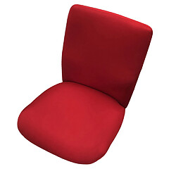 Chaise de bureau d'ordinateur rotative recouvrant la chaise de salle à manger anti-poussière rouge