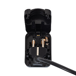 Avis Ledkia Adaptateur Prise Type F Tête Large avec Câble Bas à Prise Type G (UK) Noir