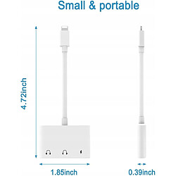 GUPBOO Chargement de l'adaptateur audio jack 3,5 mm Lightning en 1,JL1067