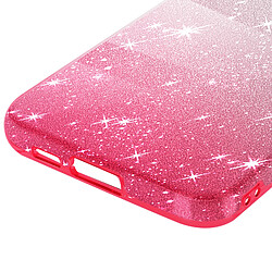 Avizar Coque pour Samsung Galaxy S23 FE Paillette Silicone Semi rigide Fine Blanc / Rose