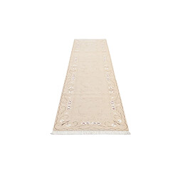 Avis Vidal Tapis de couloir en laine 292x79 brun Darya