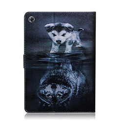 Avis Wewoo Housse Coque Étui à rabat horizontal en cuir avec motif Wolf et Chien pour Huawei MediaPad M5 Lite 8 / Honneur Tab 5avec support et fente carte et porte-monnaie