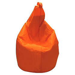 Alter Pouf de couleur unie, couleur orange, Dimensions 80 x 120 x 80 cm