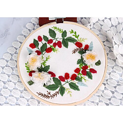 Kit De Broderie Estampé Pour Débutant Motif De Fleurs Colorées Décor à La Maison 2