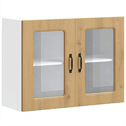 vidaXL Armoire murale de cuisine avec porte en verre Kalmar