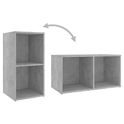 Acheter vidaXL Ensemble de meubles TV 6 pcs Gris béton Bois d'ingénierie