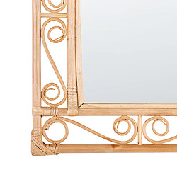 Acheter Beliani Miroir AMANU 52 cm Naturel