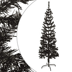 vidaXL Sapin de Noël étroit Noir 120 cm