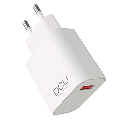 DCU Tecnologic Compact USB Charger 3.0 18W - Charge Rapide - Couleur Blanc 