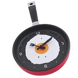 Acheter Horloge murale en forme d'oeuf au plat pour cuisine chambre rouge