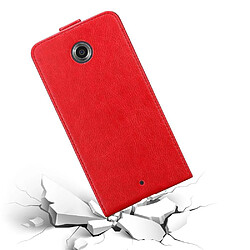 Acheter Cadorabo Coque Motorola Google NEXUS 6 Etui en Rouge