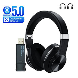 Universal Casque Bluetooth + émetteur USB pour téléviseur casque sans fil dans l'oreille casque de jeu stéréo avec microphone