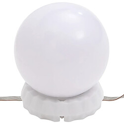 Avis vidaXL Lampe de miroir avec 8 ampoules LED Blanc chaud et blanc froid