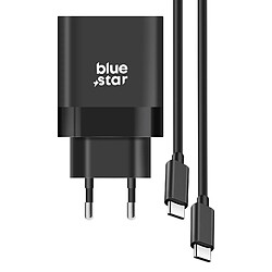 Bluestar Blue Star Chargeur USB C 45W Power Delivery Compact avec Câble USB C Noir