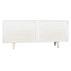 Pegane Buffet, meuble de rangement en bois de manguier coloris blanc -Longueur 177 x Profondeur 40 x hauteur 75 cm