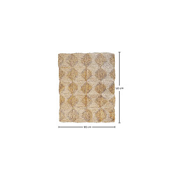 ICONIK INTERIOR Tapis rectangulaire en jute - Boho Bali - 90x120 CM - Lubya Naturel pas cher