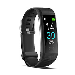 INF Bracelet d'activité S5 avec fréquence cardiaque, moniteur de sommeil, podomètre Black