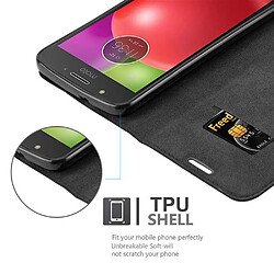 Cadorabo Coque Motorola MOTO E4 PLUS Etui en Noir pas cher