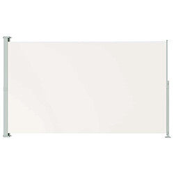 vidaXL Auvent latéral rétractable de patio 180x300 cm Crème