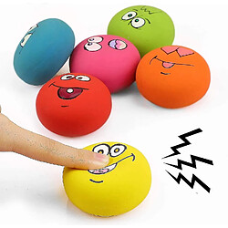 Avis Jouets pour chien Smile Face Squeaky Toys Soft Latex Squeak Balls Pour Chiot Petit Moyen