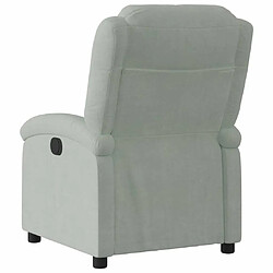 Acheter Maison Chic Fauteuil Relax pour salon, Fauteuil inclinable électrique gris clair velours -GKD77574