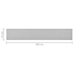 vidaXL Tapis de couloir Gris clair 50x300 cm pas cher