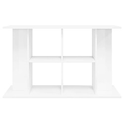 Avis vidaXL Support d'aquarium blanc brillant 100x40x60cm bois d'ingénierie