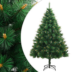 vidaXL Sapin de Noël artificiel à charnières avec support 150 cm