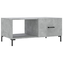 Maison Chic Table basse,Table Console Table d'appoint, Table pour salon gris béton 90x50x40 cm bois d'ingénierie -MN90622