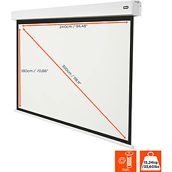 Ecran de projection celexon motorisé PRO PLUS sur batterie V2.0 240 x 180 cm