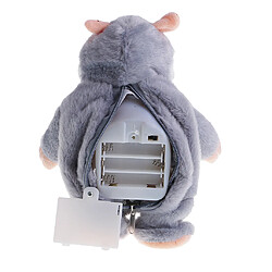 Acheter parler marcher hamster souris animal de compagnie en peluche douce jouet son mimique enregistreur gris