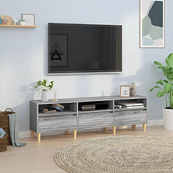 vidaXL Meuble TV Sonoma gris 150x30x44,5 cm bois d'ingénierie