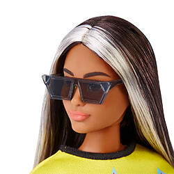 Acheter Mattel Barbie Fashionistas Poupée Mannequin n°179 aux Cheveux Longs Méchés Multicolore