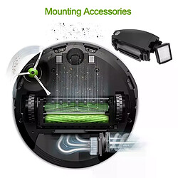 AD 16Pcs Kit d'accessoires Total pour Roomba E5/I7, grand Pack de remplacement pour IRobot Roomba E5 E6 I7 I7 +