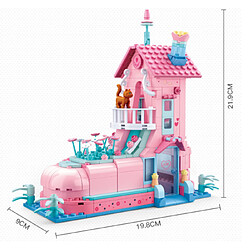 Universal Assembler des blocs de construction mariage flottant garçon et fille enfant jouet cerveau concours | Empiler des blocs (rose)