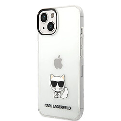 Karl Lagerfeld Coque arrière en TPU Choupette Transparent pour iPhone 14 Plus