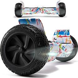 YOMME MOBILITÉ Hoverboard 8.5 Pouces Tout-Terrain - Graffiti