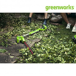 Taille-haies sur perche 51 cm GREENWORKS 24V - Sans batterie ni chargeur - G24PH51