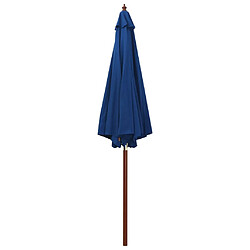 Acheter Maison Chic Parasol Jardin | Parasol avec mat en bois 300x258 cm Bleu - GKD84386