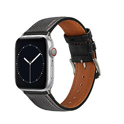 Riff Bracelet en cuir pour Apple iWatch série 38 / 40 / 41 mm Noir