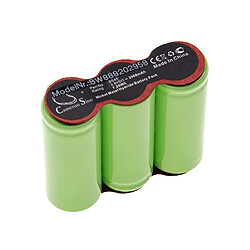 vhbw Batterie compatible avec Wolf Garten Accu 45, Grass Shears Accu 45 Serie B-D outil électrique (2000 mAh, NiMH, 3,6 V)