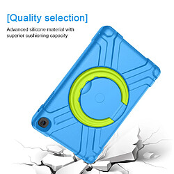 Avis Coque en TPU + Silicone avec béquille pivotante à 360° bleu/béquille verte pour votre Samsung Galaxy Tab A 10.1 (2019) SM-T510