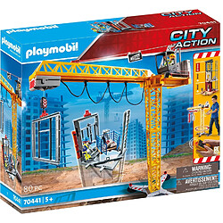 Playmobil® City Action - Grue radio-commandée avec mur de construction