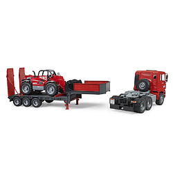 Acheter Bruder Camion surbaissé MAN TGA avec chargeur télescopique Manitou