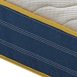 Materassi&Doghe Matelas 180x200 ressorts ensachés et mousse mémoire à 9 zones différenciées - 23 cm de hauteur - Anatomique - Antibactérien - Anti-acarien - Dispositif médical - 100% Made in Italy